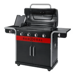 Barbecue Hybride Gaz Et Charbon Gas2Coal 440 - Char-Broil -Gril De Cuisine barbecue gas2coal 440 hybride gaz et charbon charbroil 4260547594448 2