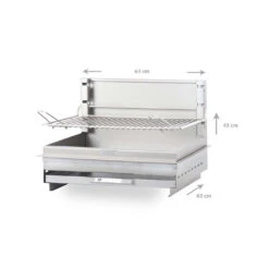 Barbecue Charbon Encastrable Montory Inox Marin - Le Marquier -Gril De Cuisine barbecue vintage montory 61 x 40 inox le marquier 3339380062702 2