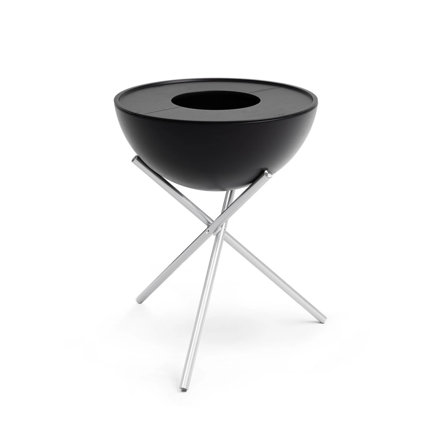 Brasero Rond En Acier émaillé Bowl + Trépied + Plancha - Höfats 1 Brasero Rond En Acier émaillé Bowl + Trépied + Plancha - Höfats