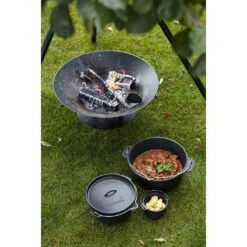 Brasero Junko ø60 Cm Fonte + Trépied + Grille Acier Chromé + Housse - Barbecook -Gril De Cuisine brasero junko trepied grille housse barbecook 5400269202156 4