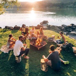 Brasero Corten Triple ⌀120 Cm - Höfats 8 Brasero Corten Triple ⌀120 Cm - Höfats -Gril De Cuisine hofats triple 120 cm 4260447330443 3