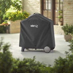 Housse Premium Q Séries 300/3000 Et 2000 Avec Chariot - Weber -Gril De Cuisine housse weber de luxe pour q300 0077924059254 3