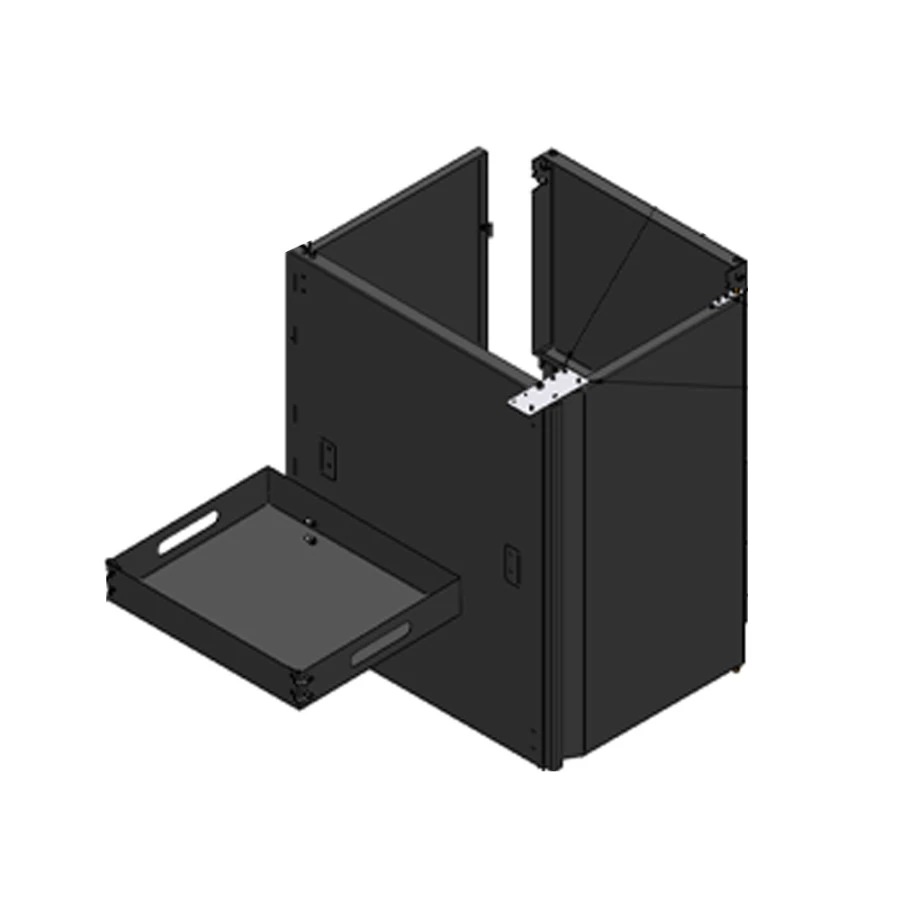 Kit Achille Porte + étagère En Acier Noir - ENO 1 Kit Achille Porte + étagère En Acier Noir - ENO