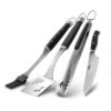 Pince + Couteau + Spatule + Pinceau Premium En Inox - Napoleon*