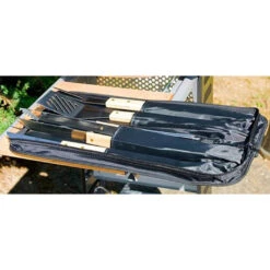 Set 5 Ustensiles Bambou Pour Barbecue Avec Sacoche - Campingaz -Gril De Cuisine sacoche 5 ustensiles bambou 3138522058296 2