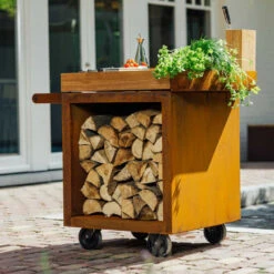 Gril De Cuisine -Gril De Cuisine table corten pro 65 teck ofyr 2020000022060 1